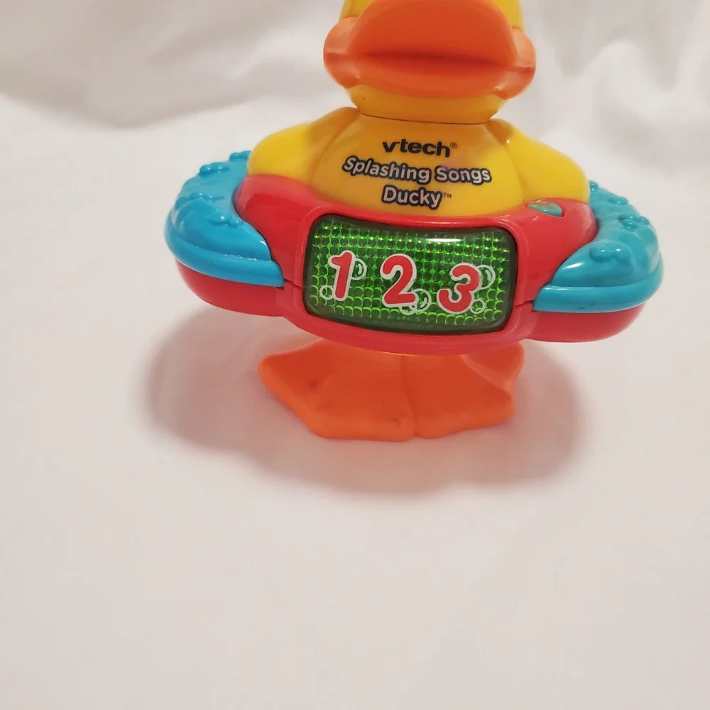 Vtech Splash & Learn Duck Bath Toy Interactive Learning Music Sound INCOMPLETE